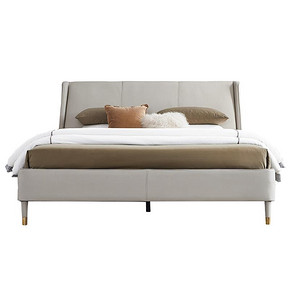 12日0点：UVANART 优梵艺术 Malmo B315K 简约现代髙靠背软包皮艺床 1.5米 3265元包