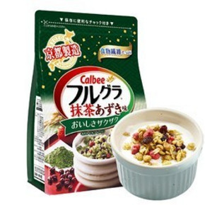 天猫 手快有：Calbee 卡乐比 抹茶风味水果麦片 600g*2件 59.9元含税包邮（合29.9