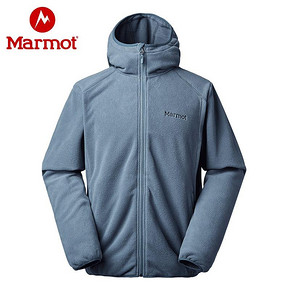 12号：marmot土拨鼠秋冬新款户外运动男士休闲弹力柔软保暖抓绒衣外套 299元