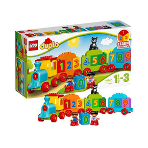 12日0点、88VIP：LEGO 乐高 DUPLO 得宝系列 10847 数字火车 93.29元包邮包税 ￥93