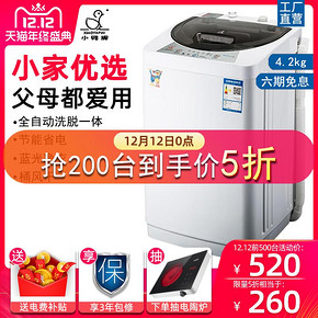 小鸭牌 全自动波轮单筒洗衣机 洗脱一体 4.2kg 260元12日0点抢 限前200名半价