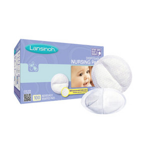 12日0点：Lansinoh 兰思诺 一次性防溢乳垫 100片 *3件 119.58元包邮（合39.86元/件