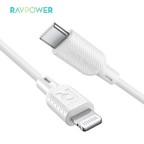RAVPower 睿能宝 CB054 苹果 MFi认证 Type-C to Lightning数据线 1米 29.9元包邮