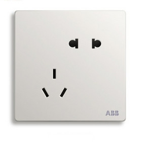 ABB 轩致 AF205 86型 无框五孔插座 *10件 128元包邮（需用券，合12.8元/件） ￥128