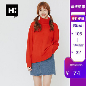 H:CONNECT 女式高领针织衫 低至74.2元