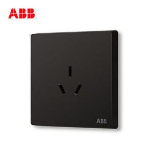 ABB开关插座无框轩致星空黑墙壁插座16A三孔空调插座AF206-885 *3件 70.8元（需