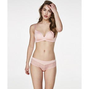 Hunkemoller 蕾丝性感柔软提臀低腰半包臀三角女式底裤内裤135454 110元