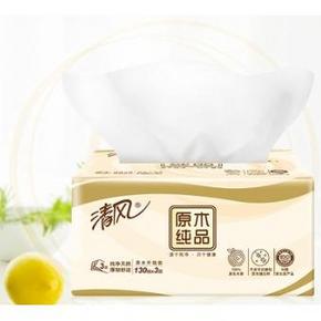 ￥27.95 19日10点、88VIP： 清风 原木纯品抽纸 3层130抽*24包（188*118cm） *4件
