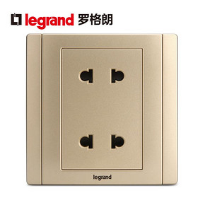 TCL-legrand 罗格朗 10A二位二扁圆插座 *5件 56.5元（需用券，合11.3元/件）