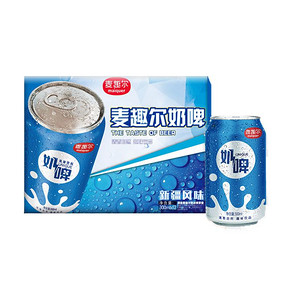MAIQUER 麦趣尔 新疆奶啤 300ml*12罐 *4件 69.8元包邮（需用券） ￥70