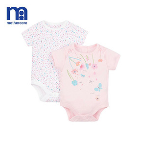 mothercare英国婴儿连体衣夏装短袖宝宝包屁衣男女幼童连体衣2件 109元