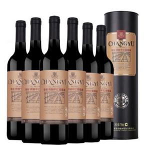 张裕红酒精制特选级（圆筒）干红葡萄酒750ml*6瓶 聚划算338元