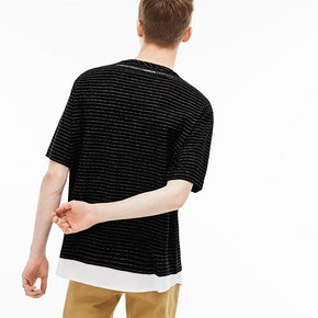 LACOSTE L!VE 男士时尚条纹棉质短袖T恤TH2689L1 245元