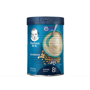 嘉宝（Gerber） 婴幼儿米粉 三段 225g 混合谷物味 *2件 105.4元（合52.7元/件）