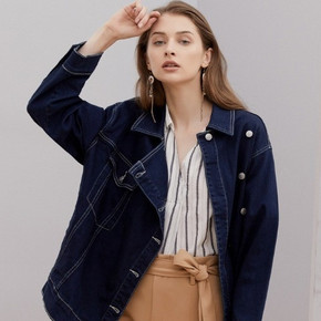 ME&CITY 537712-92771 女士不对称牛仔外套 149元包邮 ￥149