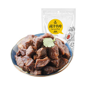 科尔沁卤汁五香味牛肉粒230g休闲零食小吃卤味牛肉干佐酒佳品 *2件 46.62元（