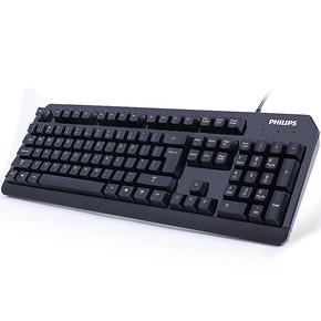 Philips/飞利浦 有线防水静音键盘 29.9元