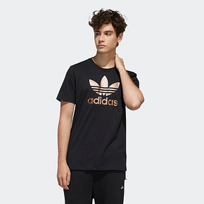 阿迪达斯官网adidas 三叶草 男装圆领套头短袖T恤GH7777 GH7778 199元
