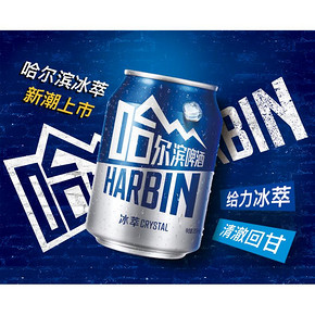 哈尔滨啤酒 冰萃小嗨啤 255ml*24听 54.9元年货价 拍2件99.8元 小降10元