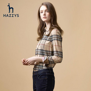 Hazzys 哈吉斯 ASCSK18DK21 女士长袖衬衫 852.2元