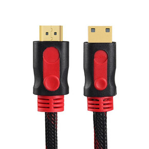 ￥6.9包邮 鑫魔王 迷你mini hdmi 转 hdmi高清线1.4版转接头 相机数据连电视