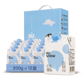 新希望若雪酸奶礼盒原味200g*12盒 43.22元