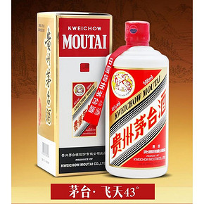 天猫超市 43度飞天茅台 酱香型 500ml*6瓶 5549.42元包邮 上次5694元
