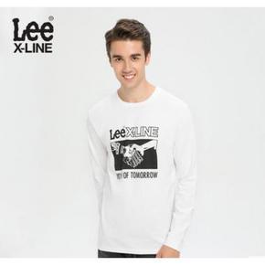 【优惠促销】Lee 2019AW白色棉标准版型长袖T恤 到手价239