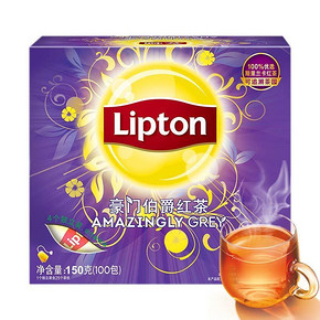 Lipton 立顿豪门伯爵红茶包 袋泡包茶叶 150g 33.89元