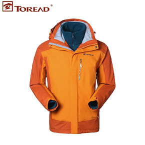 ￥399 TOREAD探路者KAWF92604男女套绒户外冲锋衣两件套
