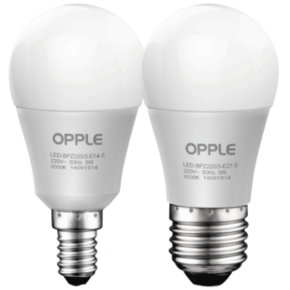 OPPLE 欧普照明 LED灯泡 E27螺口 2.5W 1.6元包邮（限首单） ￥2