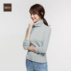 lativ 诚衣 43460 女士两翻领摇粒绒打底衫 29元