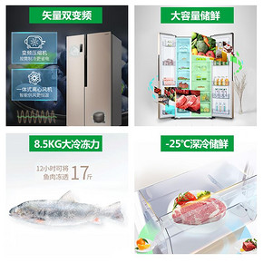 容声（Ronshen） BCD-589WD11HP 589升 对开门冰箱 2899元