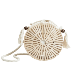 OYSHO 13060064111 女士木质流苏圆形单肩包 49元包邮 ￥49