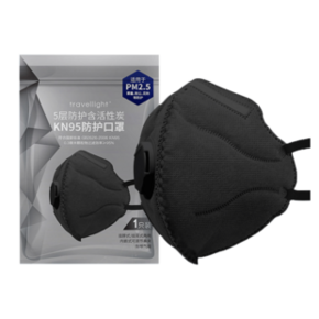 限地区：Travellight 带呼吸阀口罩 KN95级别 5只装 49.9元 ￥50