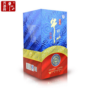 百年牛栏山二锅头43度老酒浓香型500ml单瓶盒装白酒 128元
