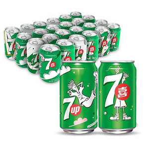 7喜柠檬味碳酸汽水料饮复古罐330ml*24罐百事可乐出品 38.8元