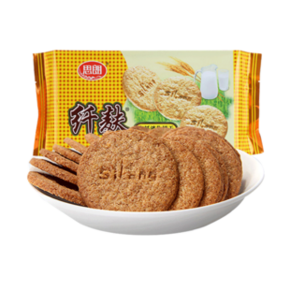 Silang 思朗 纤麸 高纤消化饼干 456g *4件 19.6元 ￥20