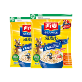 西麦 无蔗糖燕麦片 1480g*2袋 34.9元包邮（需用券） ￥120