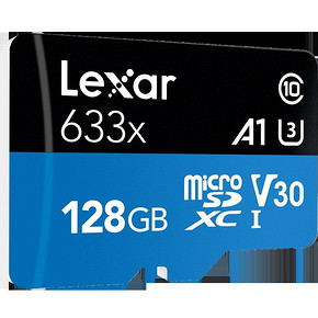 移动端： Lexar 雷克沙 633x MicroSDXC A1 UHS-I U3 TF存储卡 128GB 88元包邮
