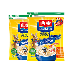 西麦 无蔗糖燕麦片 1480g*2袋 34.9元包邮