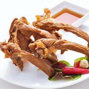 二家半 鸭锁骨 盐焗卤味 500g 19.9元
