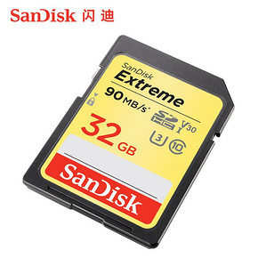 闪迪（SanDisk） Extreme 至尊极速 SDHC UHS-I U3 SD存储卡 32GB 69.9元