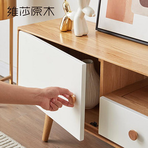￥1306 1日0点:维莎w7083暖白电视柜1.5m单抽