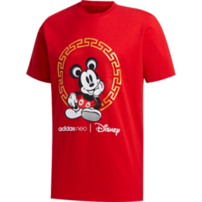 adidas neo Disney米老鼠联名款 GE7775 男款短袖运动T恤 109元 ￥109