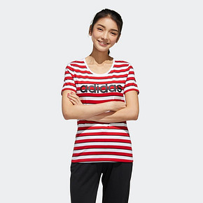 阿迪达斯官网 adidas neo W ESNTL S T3 女装运动短袖T恤FP7473 84元