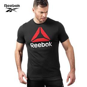 17日0点： REEBOK 锐步 QQR- Stacked EMV38 男子 休闲T恤 67元包邮