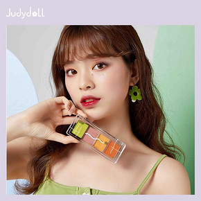 Judydoll橘朵玩趣四色腮红盘丝滑哑光彩虹蜜桃盘温柔气质可扣盘 *2件 59.6元（