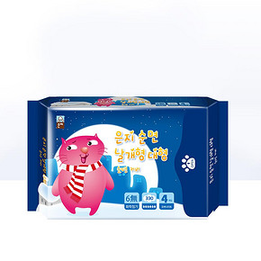 ￥94.05 88VIP：Eunjee恩芝猫小菲夜用卫生巾33cm少女系列姨妈巾加长4片/包*10件