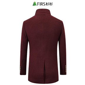 Firs/杉杉男装2019秋冬新款商务休闲毛呢大衣纯羊毛大衣外套男士 279.5元
